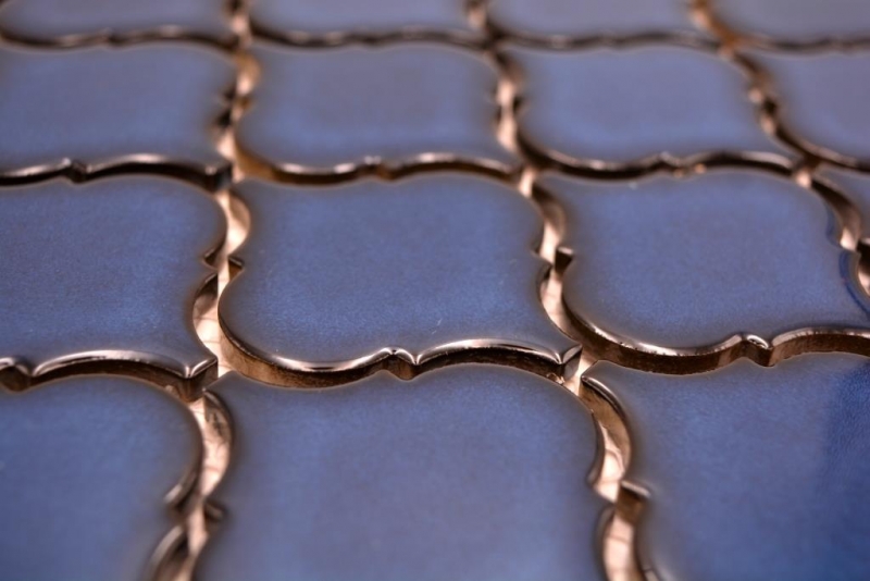 Ceramic mosaic mosaic tiles cobalt blue glossy wall tile backsplash kitchen bathroom shower MOS13-P451