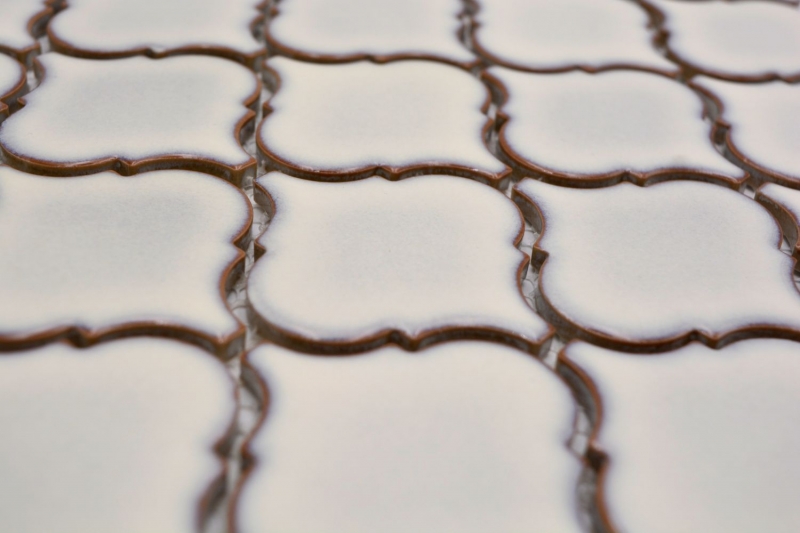 Ceramic mosaic mosaic tiles antique white glossy wall floor kitchen bathroom shower MOS13-PAW5