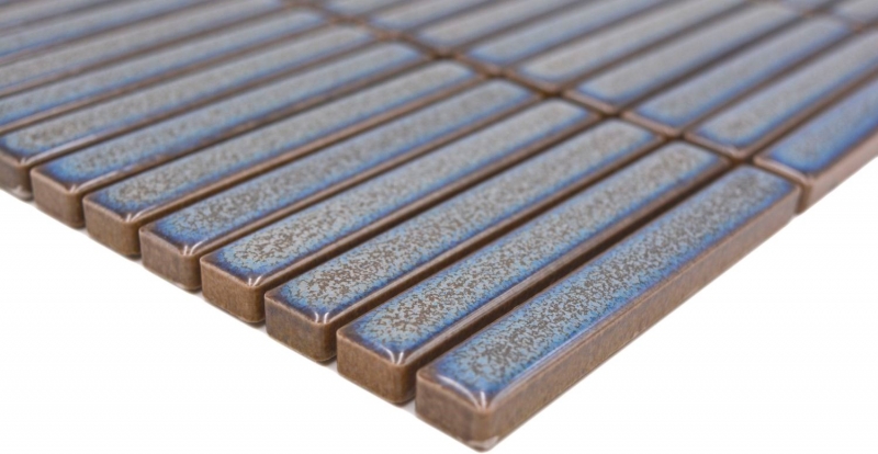 Ceramic mosaic mosaic tiles gray blue glossy wall kitchen bathroom shower MOS24-CG41