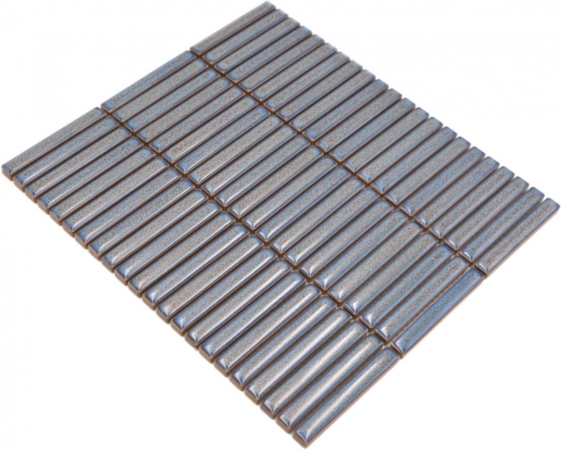 Ceramic mosaic mosaic tiles gray blue glossy wall kitchen bathroom shower MOS24-CG41