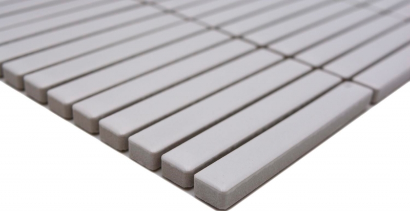 Ceramic mosaic mosaic rods white matt wall kitchen bathroom shower MOS24-CG91