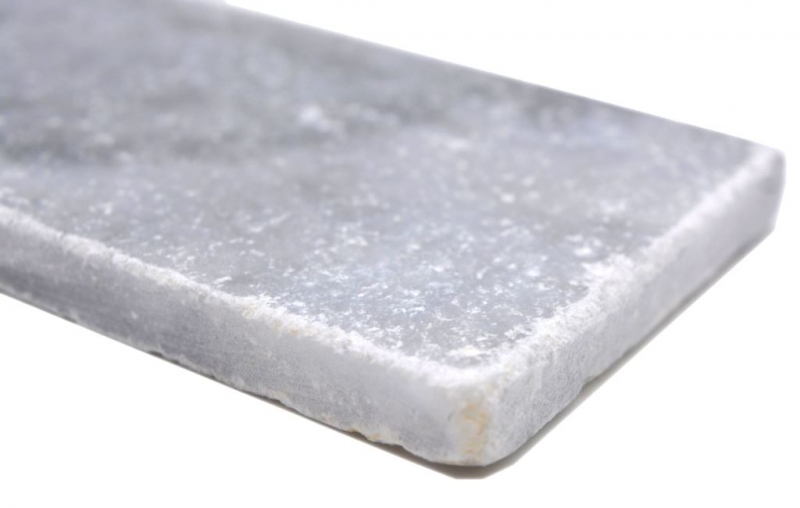 Natural stone mosaic tiles marble light gray matt wall floor kitchen bathroom shower MOSF-45-M400