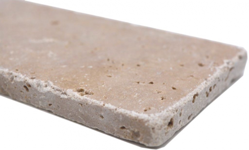 Natural stone mosaic tiles travertine walnut matt wall floor kitchen bathroom shower MOSF-45-M440