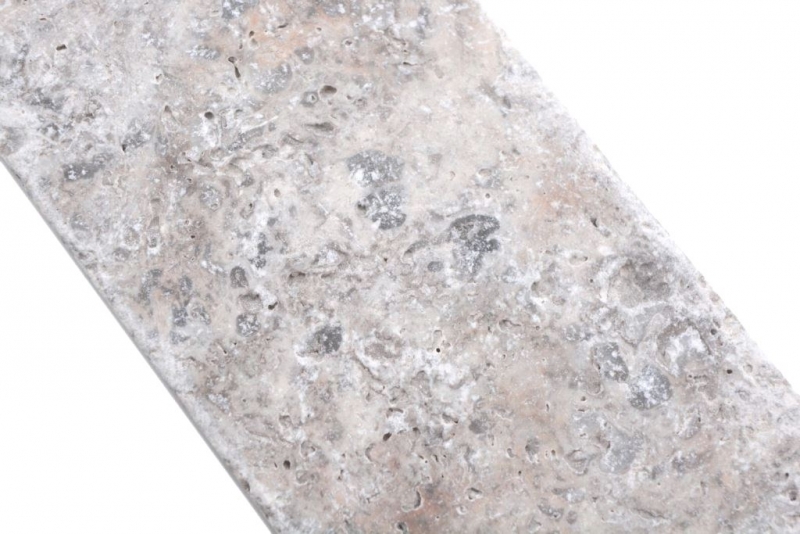 Natural stone mosaic tiles travertine white-grey matt wall floor kitchen bathroom shower MOSF-45-M470