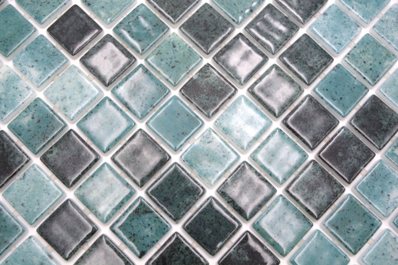 Swimming pool mosaic pool mosaic glass mosaic green anthracite iridescent wall floor kitchen bathroom shower MOS220-P56258_f