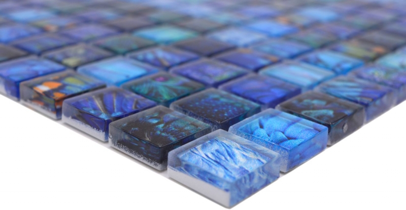 Glass mosaic mosaic tile blue glossy Bird wall kitchen bathroom shower MOS68-WL74_f
