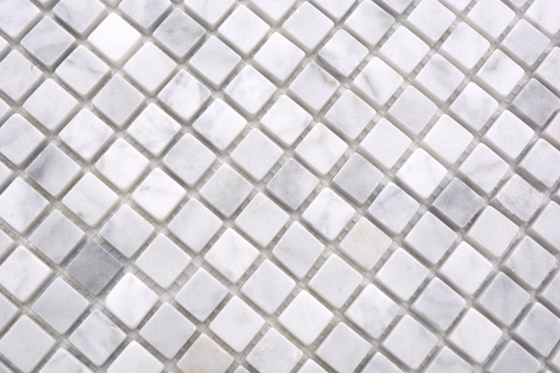 Natural stone mosaic marble white carrara look matt wall floor kitchen bathroom shower MOS38-15-2000_f