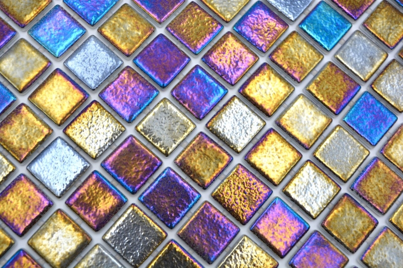 Swimming pool mosaic pool mosaic glass mosaic black multicolored iridescent wall floor kitchen bathroom shower MOS220-P55256_f