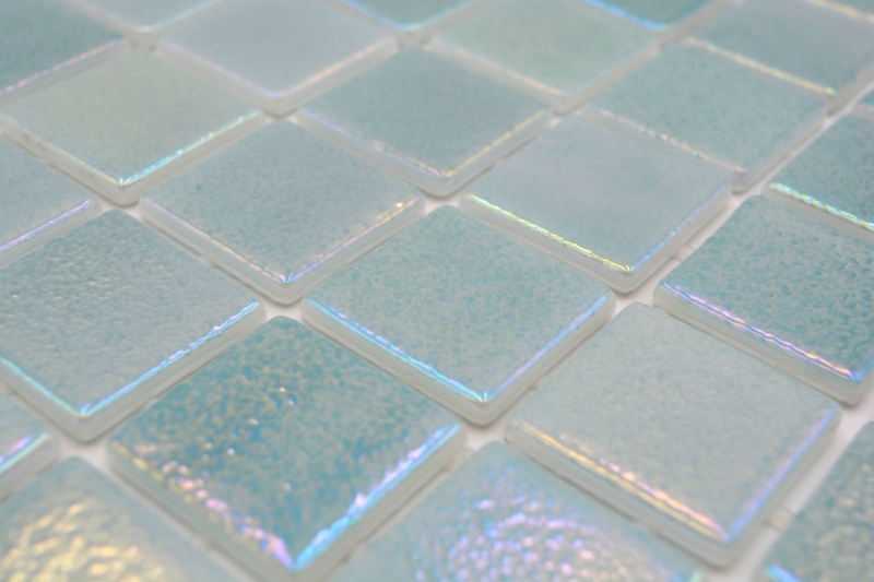 Swimming pool mosaic pool mosaic glass mosaic pastel green iridescent multicolored glossy wall floor kitchen bathroom shower MOS220-P55383_f