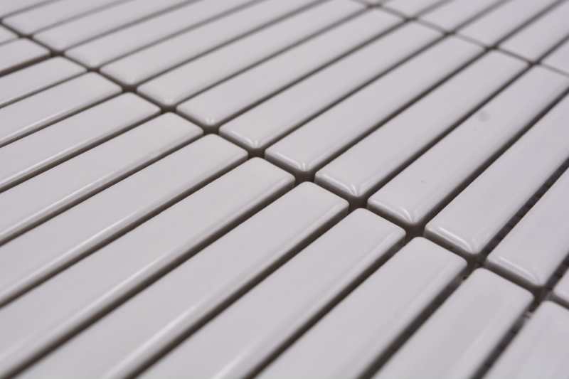 Ceramic mosaic mosaic tiles white glossy wall kitchen bathroom shower MOS24-CG11_f