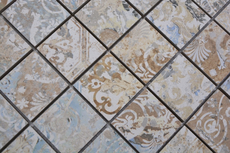 Hand pattern ceramic mosaic porcelain stoneware multicolored matt wall floor kitchen bathroom shower MOS14-47CS_m