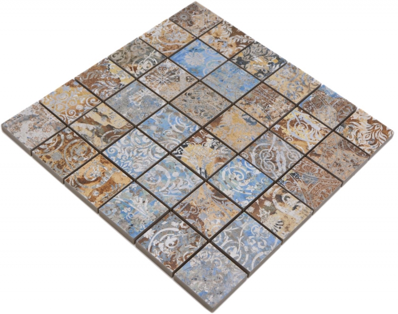 Hand pattern ceramic mosaic porcelain stoneware strong multicolored matt wall floor kitchen bathroom shower MOS14-47CV_m