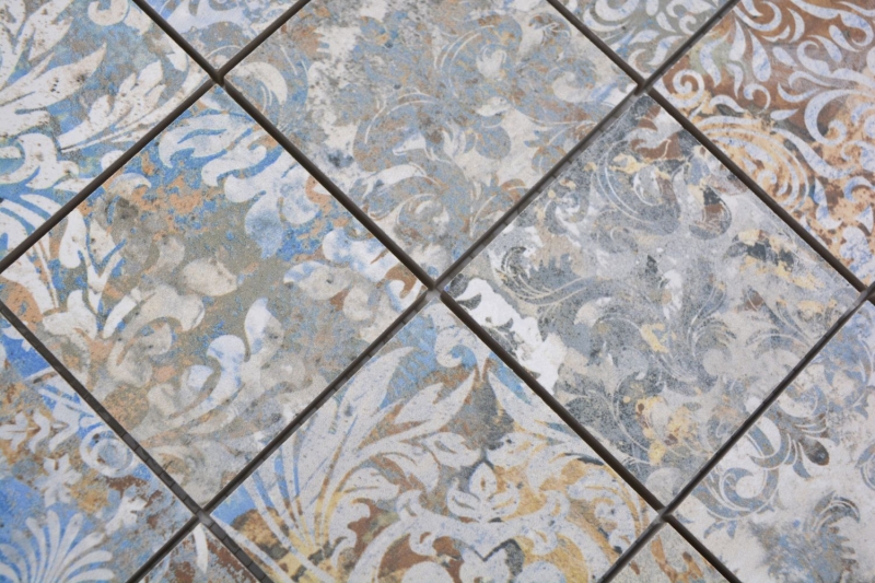 Hand pattern ceramic mosaic porcelain stoneware strong multicolored matt wall floor kitchen bathroom shower MOS16-71CV_m