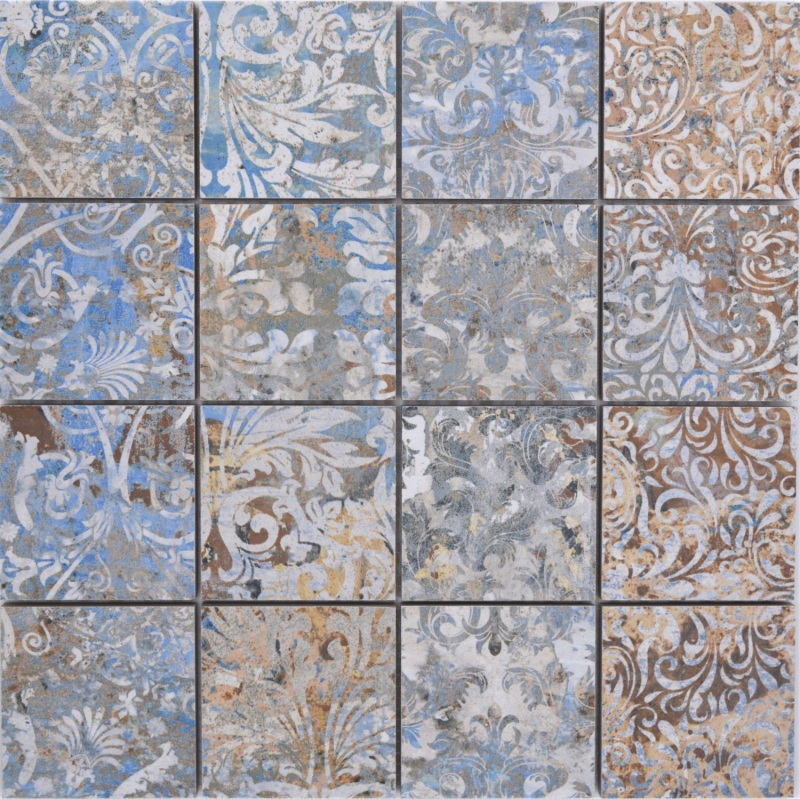Hand pattern ceramic mosaic porcelain stoneware strong multicolored matt wall floor kitchen bathroom shower MOS16-71CV_m