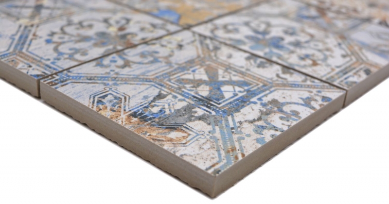 Hand pattern ceramic mosaic porcelain stoneware strong multicolored matt wall floor kitchen bathroom shower MOS23-95CV_m