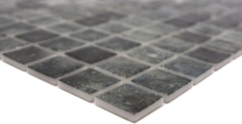 Hand sample swimming pool mosaic pool mosaic glass mosaic black anthracite iridescent wall floor kitchen bathroom shower MOS220-P56253_m