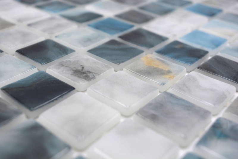 Hand sample swimming pool mosaic pool mosaic glass mosaic gray anthracite iridescent wall floor kitchen bathroom shower MOS220-P56256_m