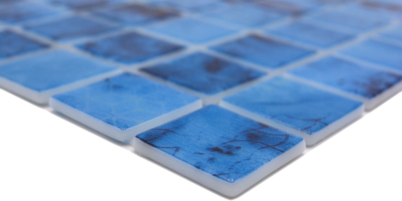 Hand pattern swimming pool mosaic pool mosaic glass mosaic blue iridescent wall floor kitchen bathroom shower MOS220-P56385_m