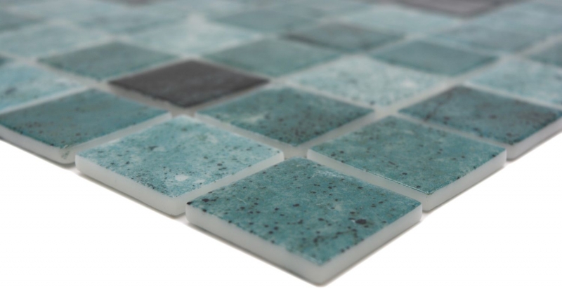 Hand sample swimming pool mosaic pool mosaic glass mosaic green anthracite iridescent wall floor kitchen bathroom shower MOS220-P56388_m