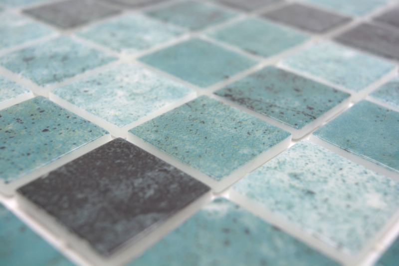 Hand sample swimming pool mosaic pool mosaic glass mosaic green anthracite iridescent wall floor kitchen bathroom shower MOS220-P56388_m