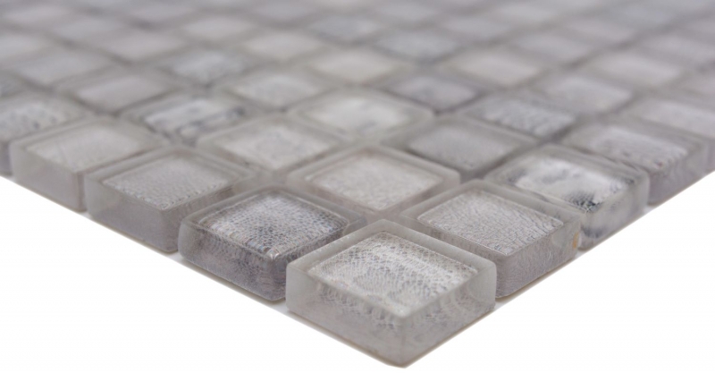 Hand-painted glass mosaic mosaic tile white glossy Africa wall kitchen bathroom shower MOS68-WL14_m