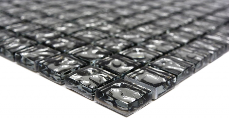 Hand sample glass mosaic Mosaic tile Wall tile Wall tiling Kitchen splashback MOS78-8BS4_m
