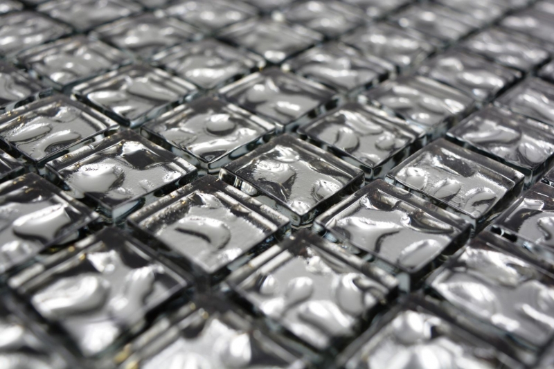 Hand sample glass mosaic Mosaic tile Wall tile Wall tiling Kitchen splashback MOS78-8BS4_m