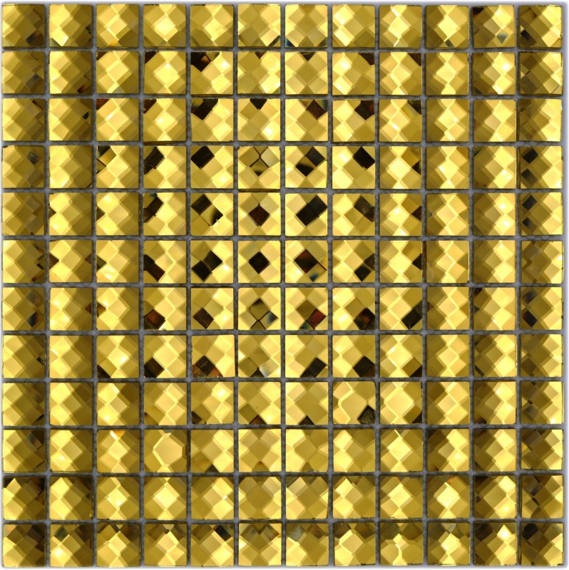 Hand pattern diamond mosaic tile gold glossy wall floor kitchen bathroom shower MOS130-GO823_m