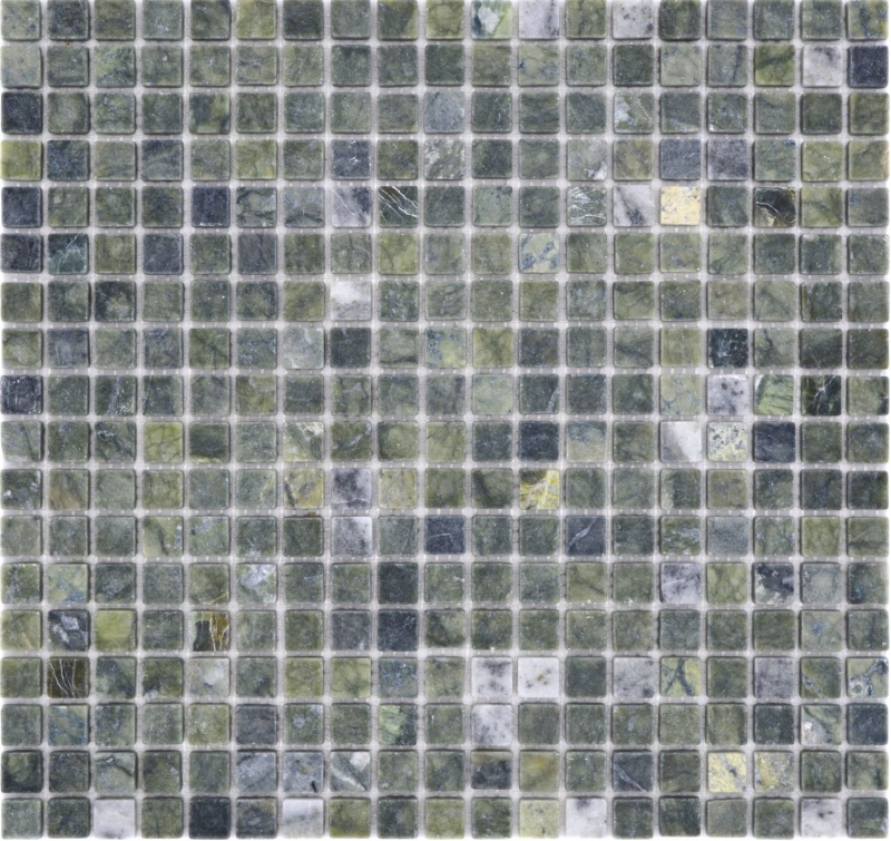 Hand-painted natural stone mosaic marble green matt wall floor kitchen bathroom shower MOS38-15-407_m