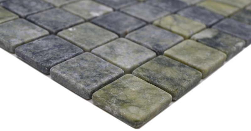 Hand sample natural stone mosaic marble green matt wall floor kitchen bathroom shower MOS42-32-407_m