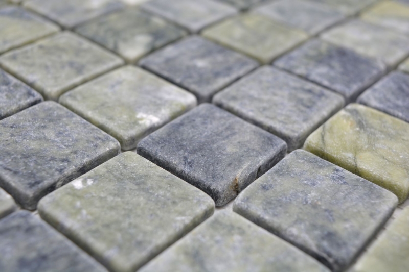 Hand sample natural stone mosaic marble green matt wall floor kitchen bathroom shower MOS42-32-407_m