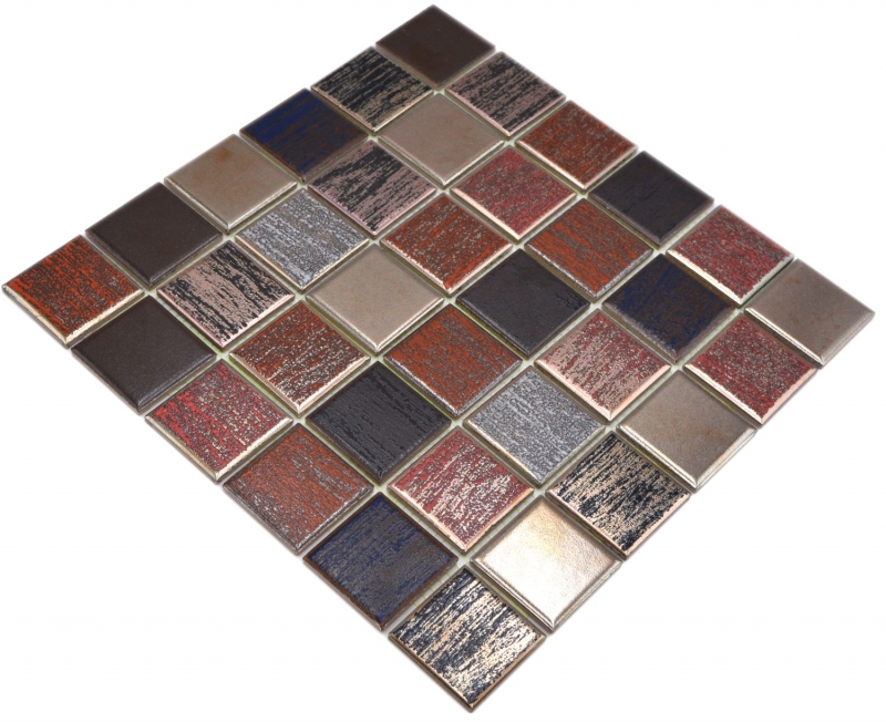 Hand pattern ceramic mosaic ceramic multicolored matt wall kitchen bathroom shower MOS24-1235_m