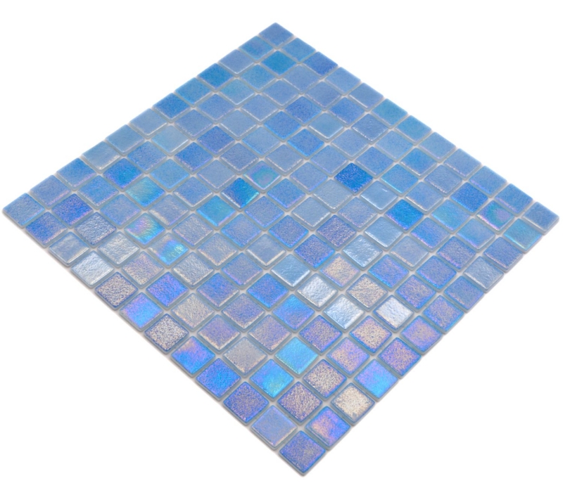 Hand pattern swimming pool mosaic pool mosaic glass mosaic light blue iridescent multicolored glossy wall floor kitchen bathroom shower MOS220-P55251_m