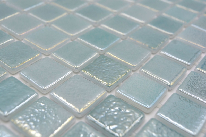 Hand pattern swimming pool mosaic pool mosaic glass mosaic pastel green iridescent multicolored glossy wall floor kitchen bathroom shower MOS220-P55253_m
