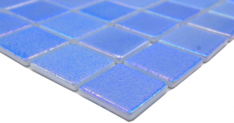 Hand pattern swimming pool mosaic pool mosaic glass mosaic blue iridescent multicolored glossy wall floor kitchen bathroom shower MOS220-P55382_m