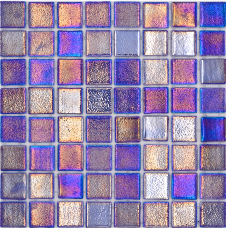 Hand pattern swimming pool mosaic pool mosaic glass mosaic blue purple multicolored iridescent glossy wall floor kitchen bathroom shower MOS220-P55385_m