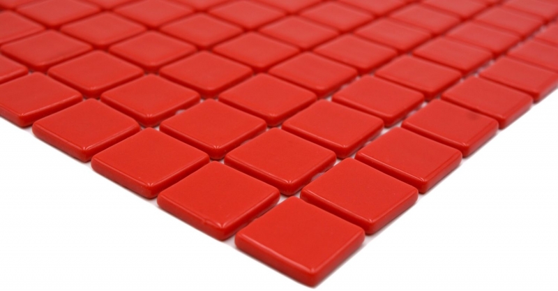 Hand sample swimming pool mosaic pool mosaic glass mosaic red glossy wall floor kitchen bathroom shower MOS220-P25808_m