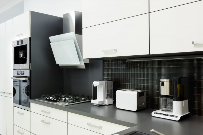 Hand-painted ceramic mosaic mosaic tiles black glossy wall kitchen bathroom shower MOS24-CG21_m