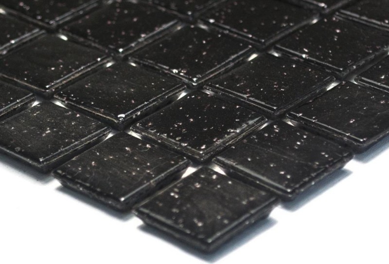 Glass mosaic mosaic tile black spots shower BATH WALL kitchen wall - MOS50-0302