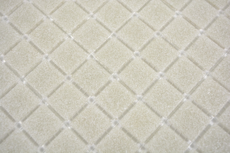 Glass mosaic mosaic tile Light gray Cream Spots shower BATH WALL kitchen wall - MOS200-A05-N