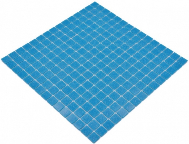 Glass mosaic mosaic tile blue spots shower BATH WALL kitchen wall - MOS200-A14-N
