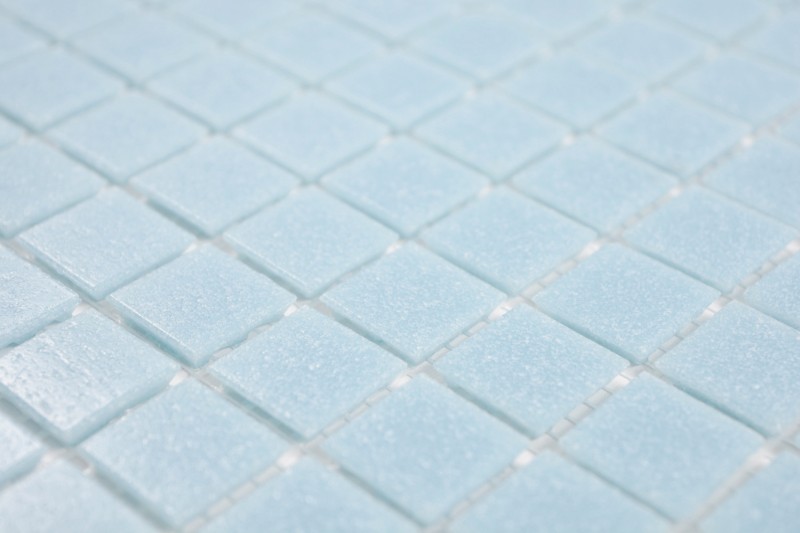 Glass mosaic mosaic tile light blue spots shower BATH WALL kitchen wall - MOS200-A11-N