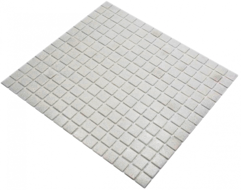 Glass mosaic mosaic tile antique white light gray cream Classic paper-bonded - MOS200-A03