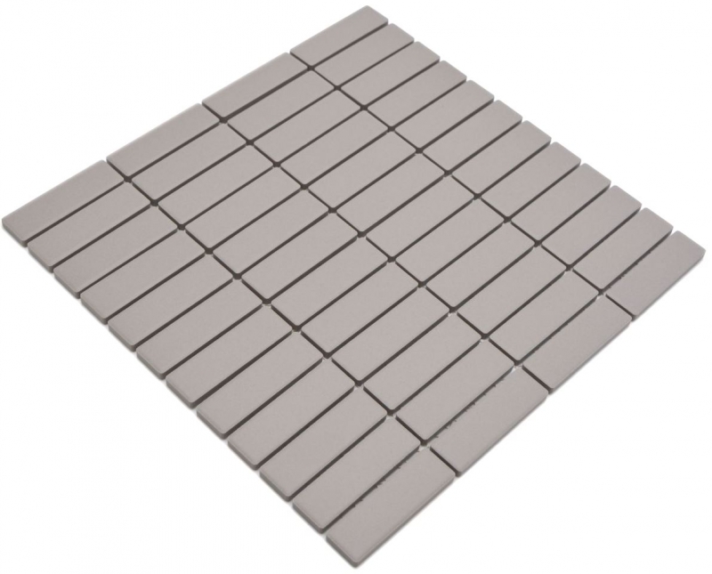 Rod mosaic tile ceramic unglazed light gray non-slip shower tray floor tile bathroom tile - MOS24-1202