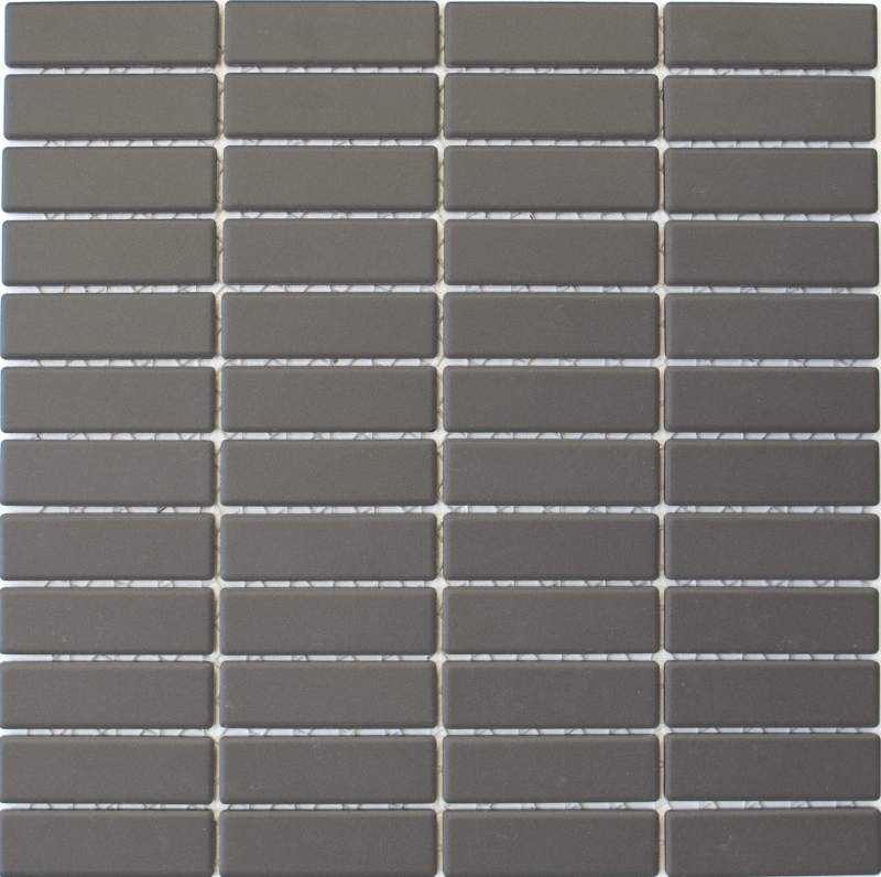 Hand-patterned mosaic tile ceramic gray brown mud unglazed non-slip shower tray bathroom tile kitchen bathroom - MOS24-CUST051