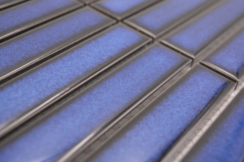 Ceramic mosaic rods Modern Art cobalt blue glossy MOS24-S40