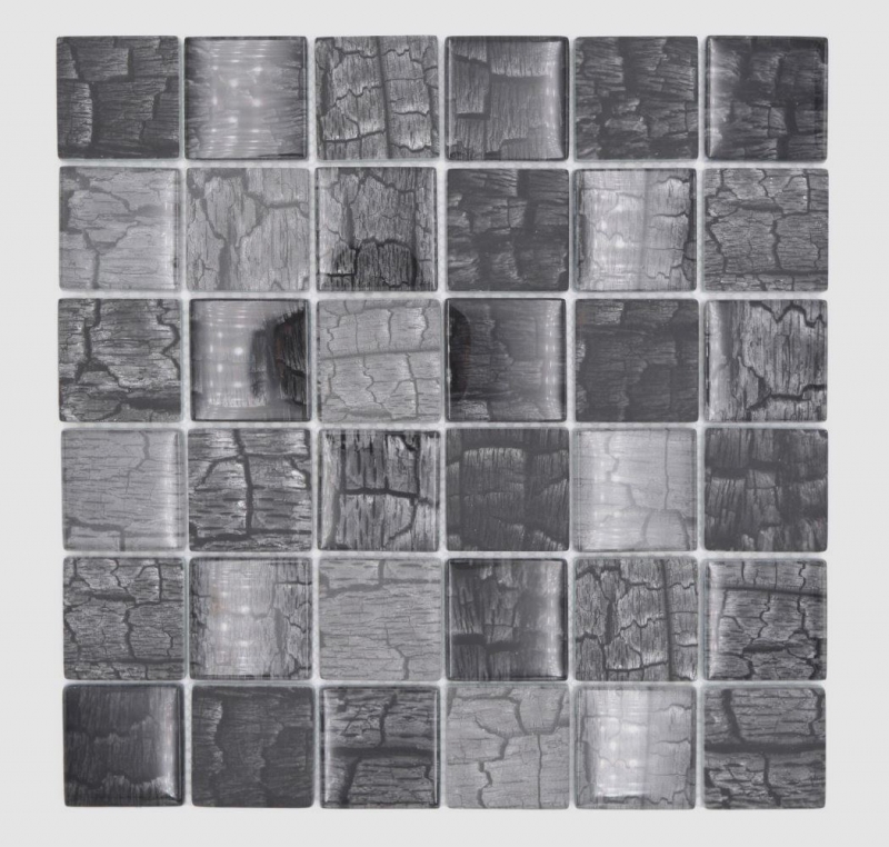 Glass mosaic mosaic tile stone look forest gray dark gray MOS88-88P