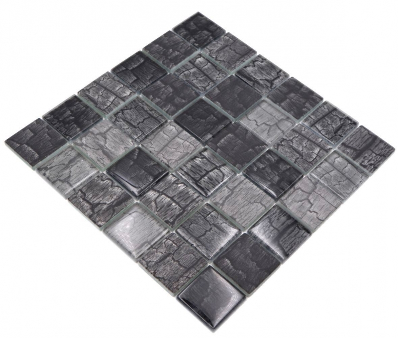 Glass mosaic mosaic tile stone look forest gray dark gray MOS88-88P