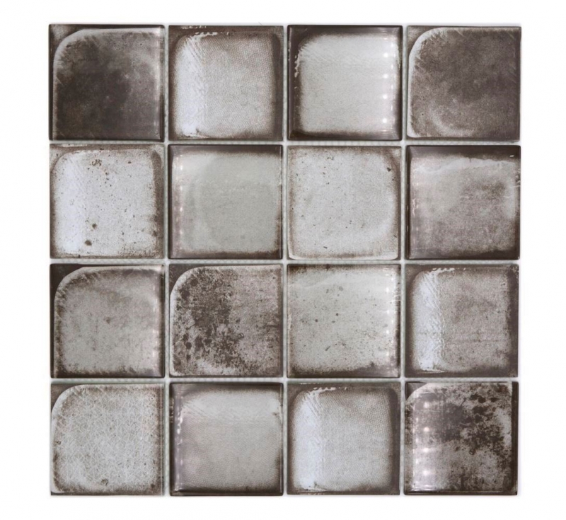 Glass mosaic mosaic tile Retro Vinatage cement style urban gray MOS88-S04