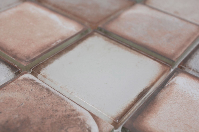 Glass mosaic mosaic tile Retro Vinatage Cement Style Pastel Beige MOS88-S06